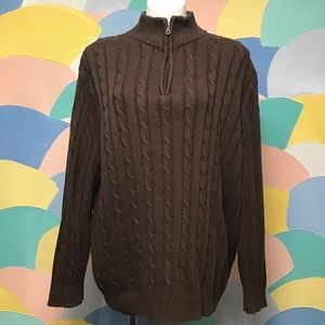 Croft & Barrow brown sweater size XL